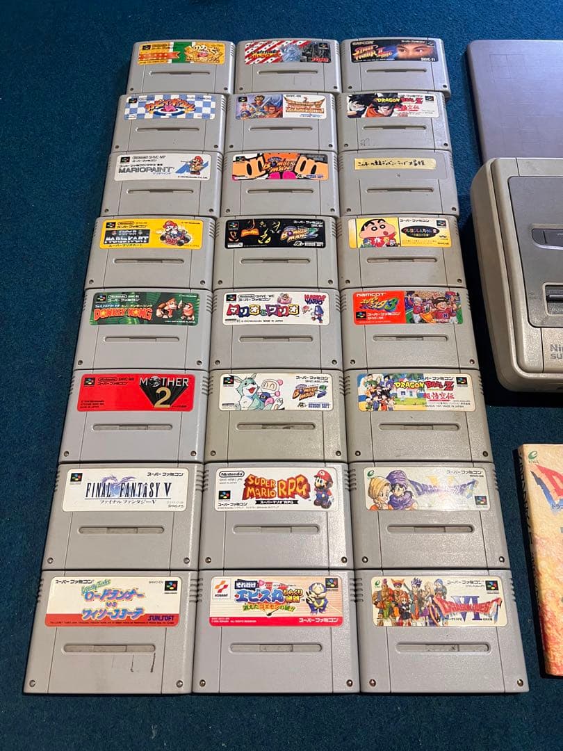 スーパーファミコン本体 マウスセット ソフト24個 攻略本1冊 説明書1部