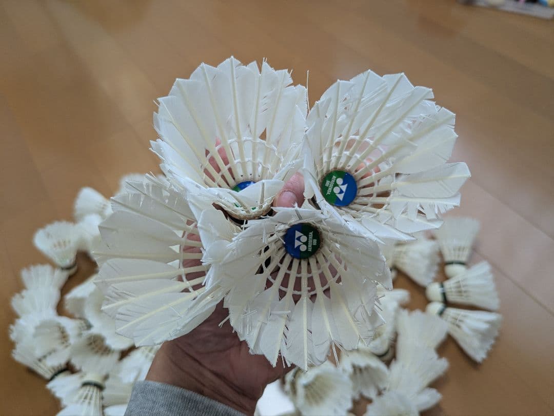 中古 バドミントンシャトル YONEX エアロセンサ 500 600 計120個