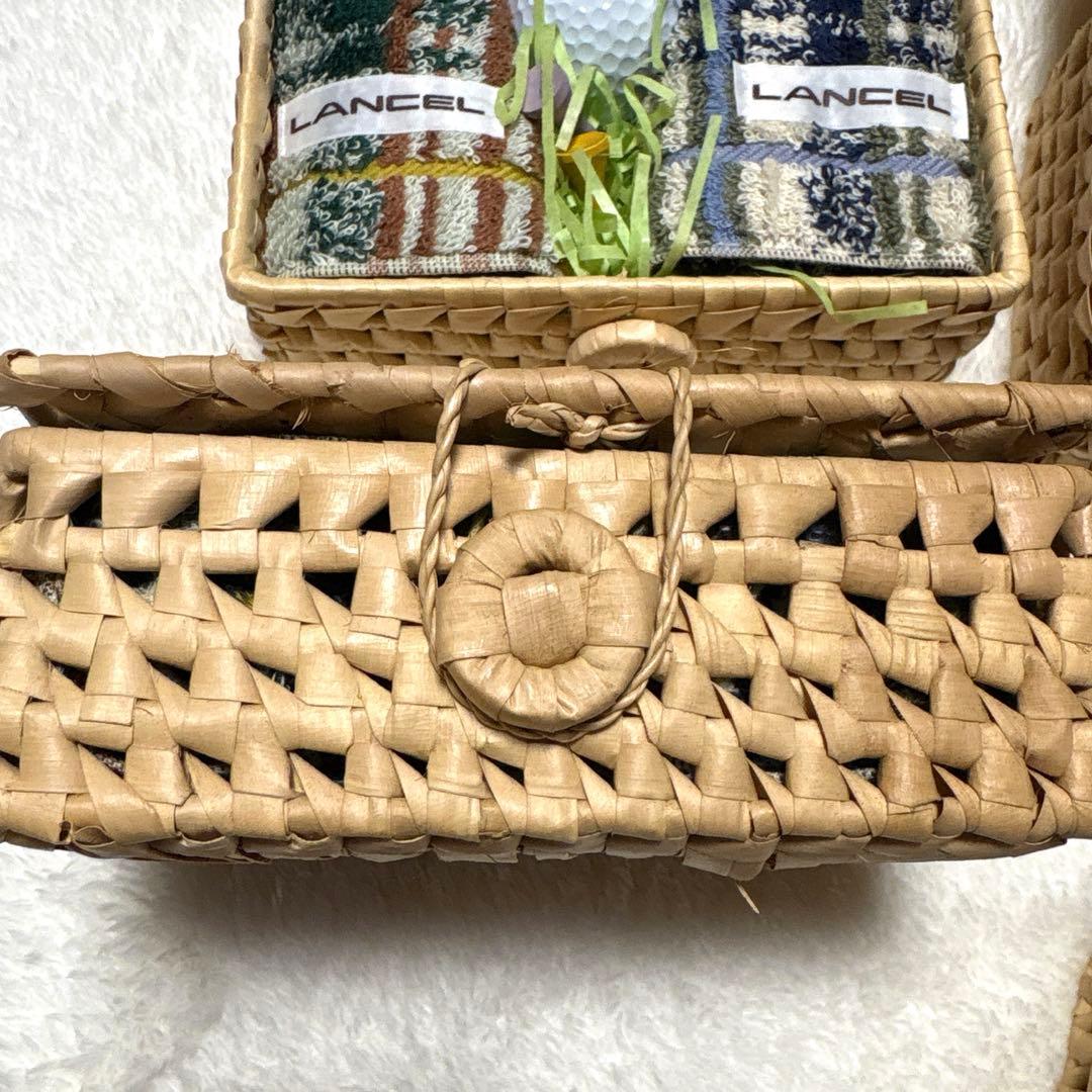 ゴルフ、ランセルハンドタオル、Tピン　贈答品、景品未使用品、6個セット