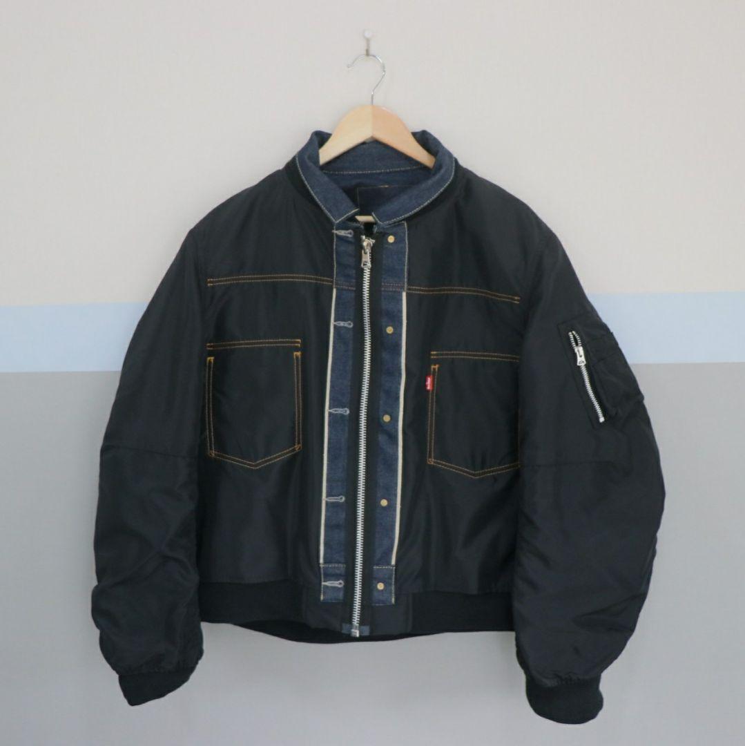 sacai × Levi's デニムナイロンツイルリバーシブルブルゾン サイズS