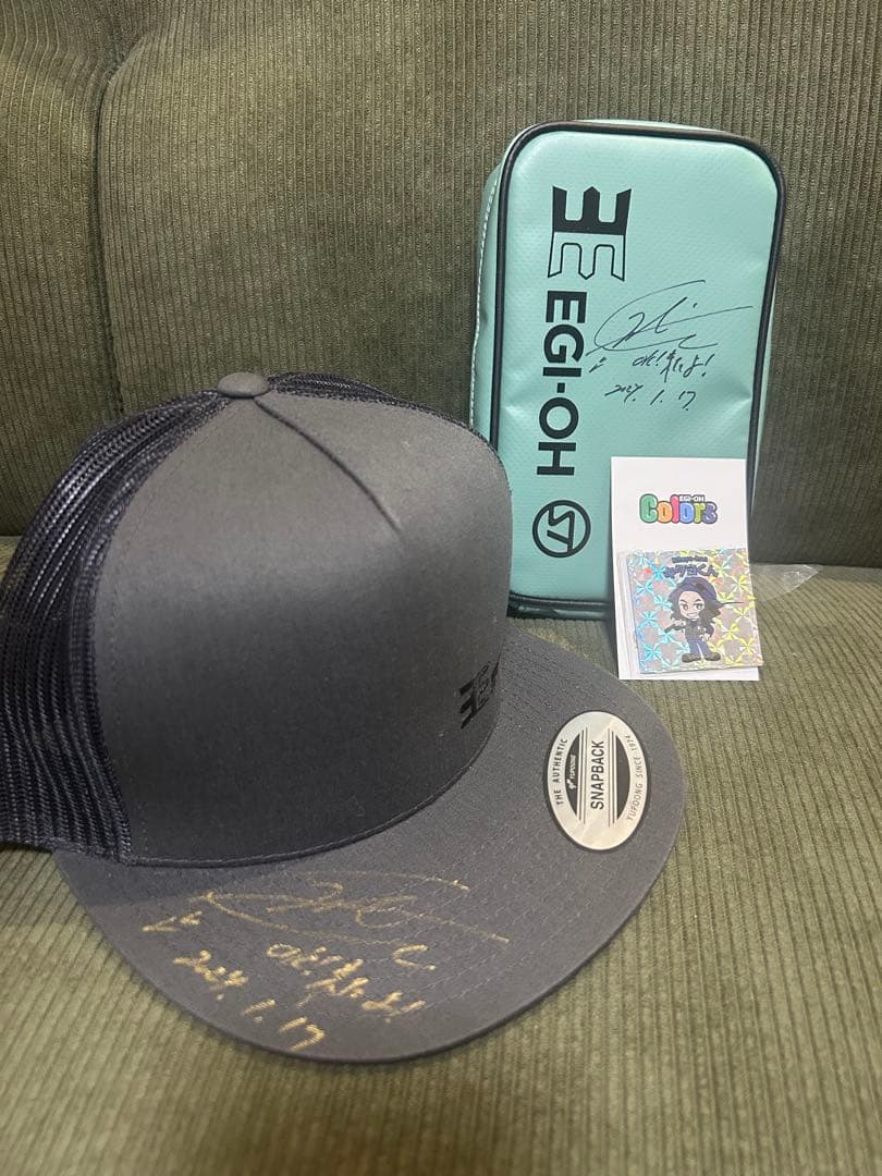 【激レア】EGI-OH Colors誕生記念ポーチ　エギ王キャップ