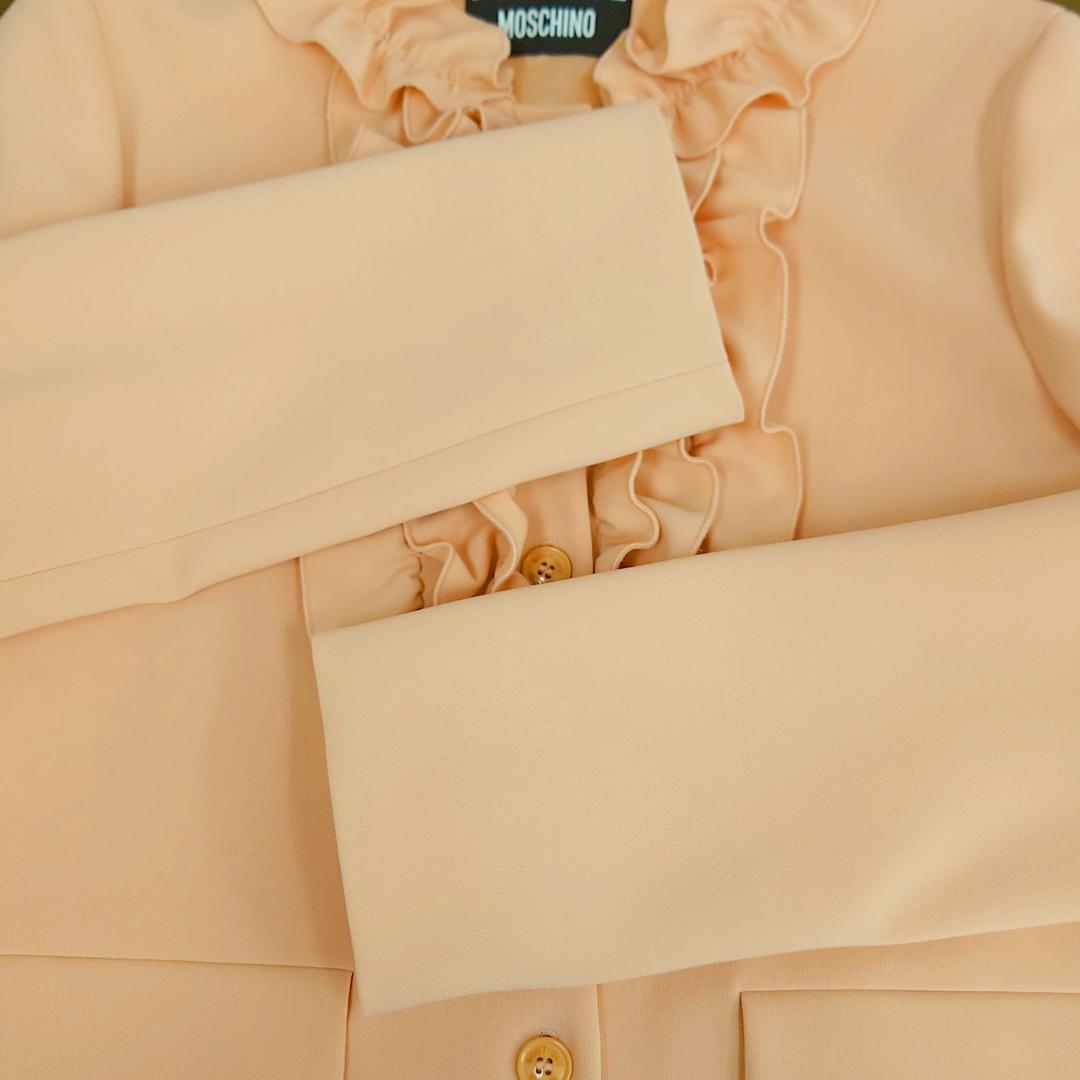 MOSCHINO ジャケット I40 M フリル ピンク モスキーノ 春 秋 冬