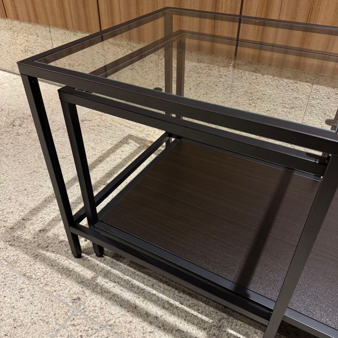 IKEA VITTSJÖ ヴィットショー ネストテーブル 2点セット