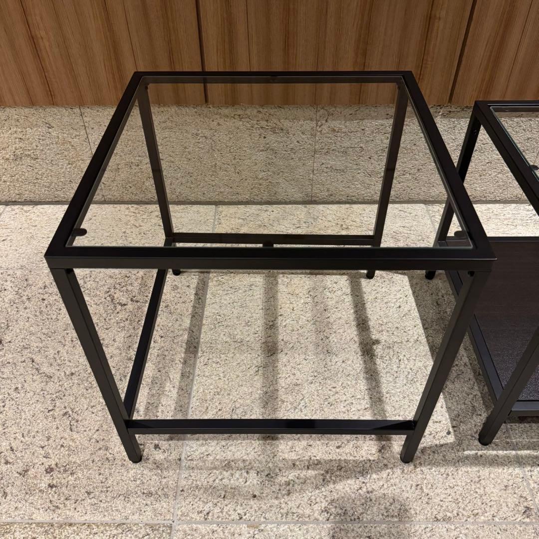 IKEA VITTSJÖ ヴィットショー ネストテーブル 2点セット