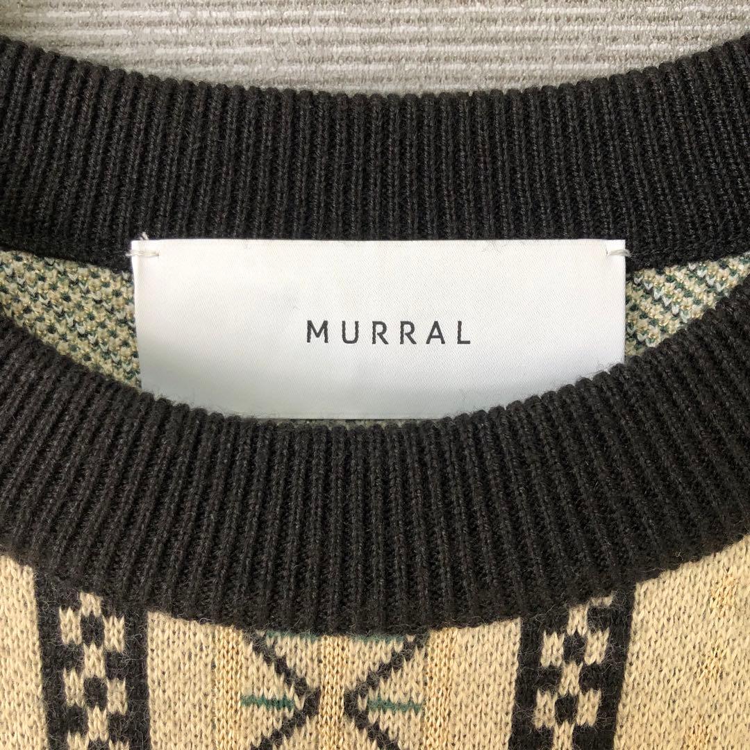 MURRAL Framed flower knit dress 1 ブラック