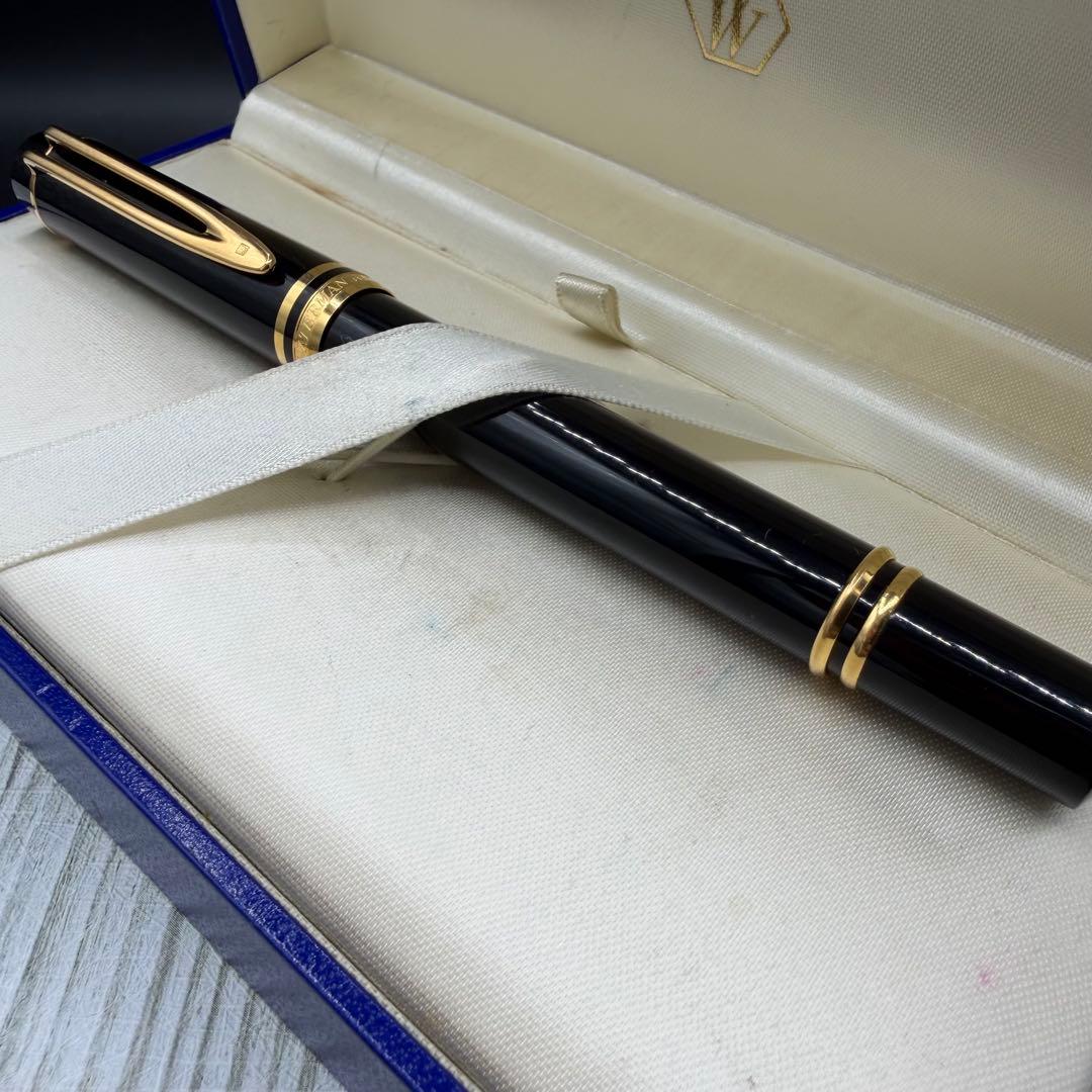ウォーターマン 万年筆 IDEAL パリ ブラック×ゴールド インク付