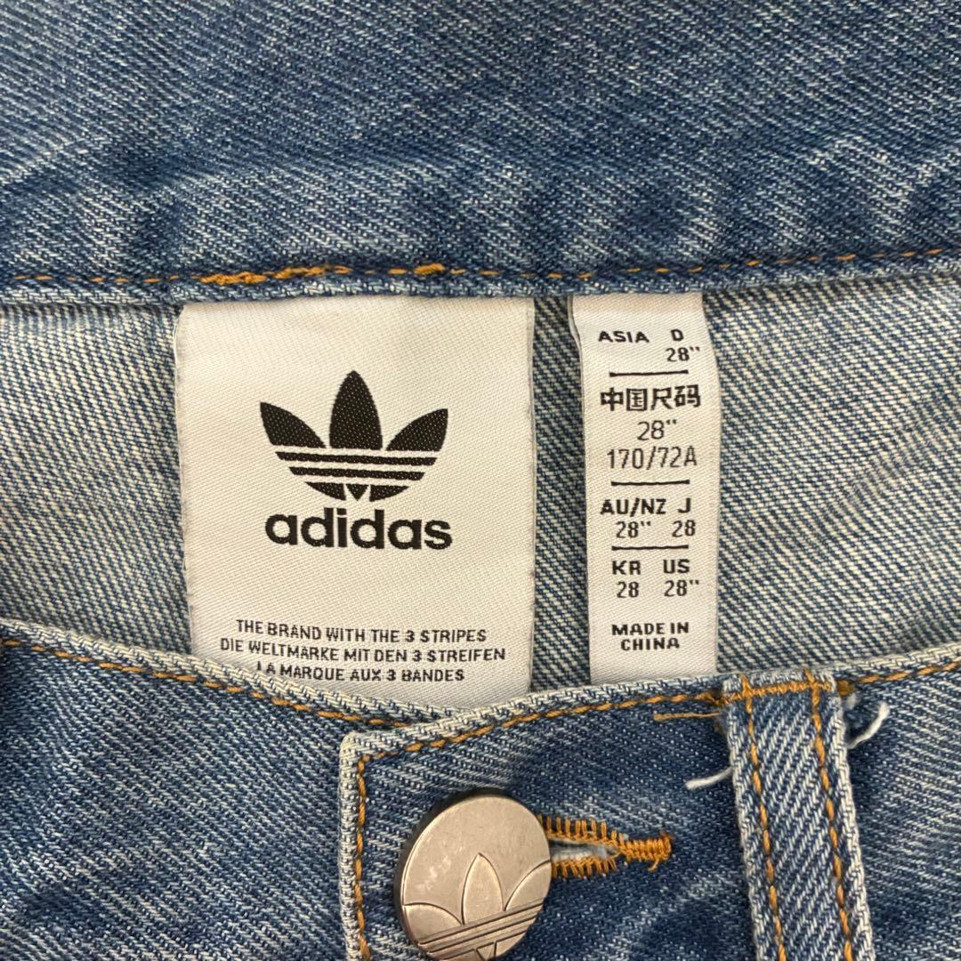 adidas デニムパンツ インディゴブルー サイズ28