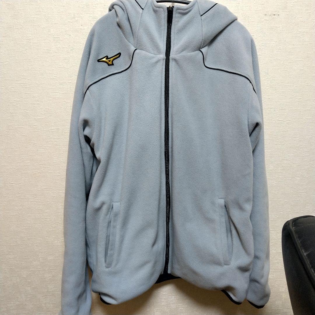 Mizuno Pro フリース フード付きパーカー グレー