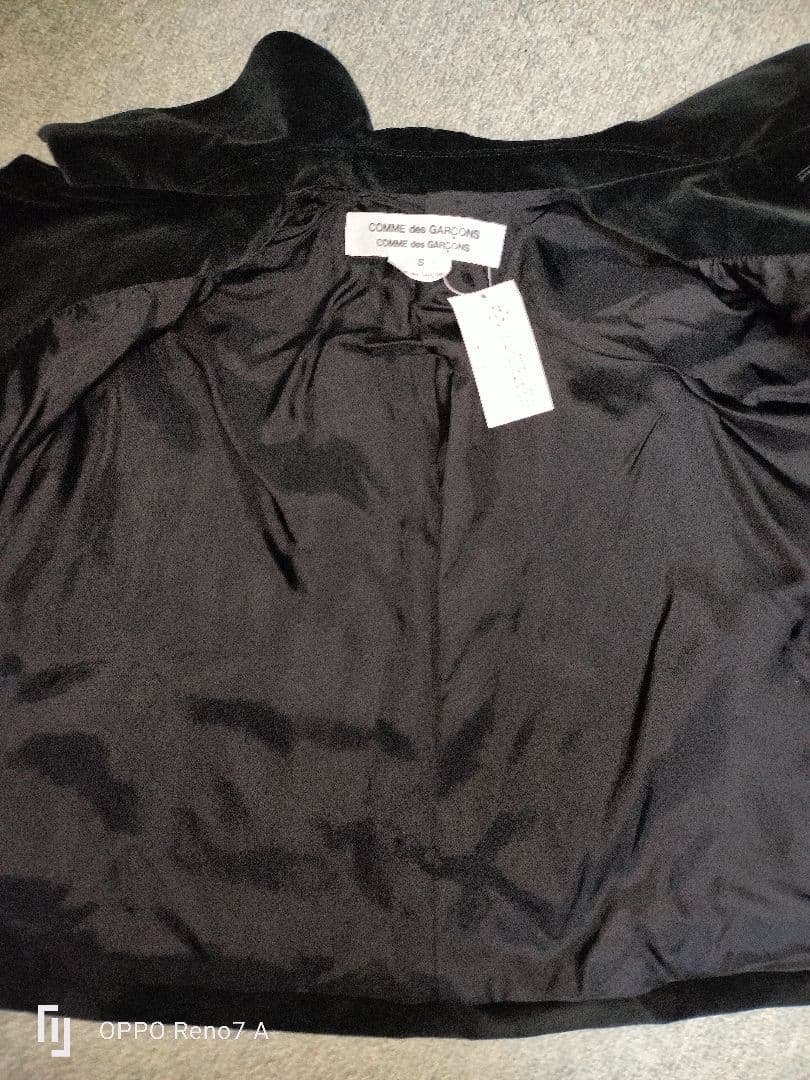 COMMEdesGARCONS コムコム ベルベット丸襟ジャケット