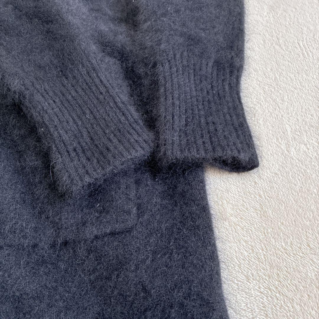 PUPULA ププラ　ラクーンニット　シャギー　ふわふわ　ロングカーディガン