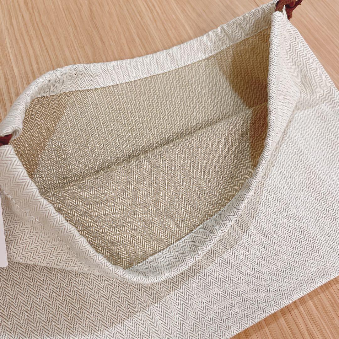 新品 HERMES 保存袋 24×37 巾着 HERMESタグ付き