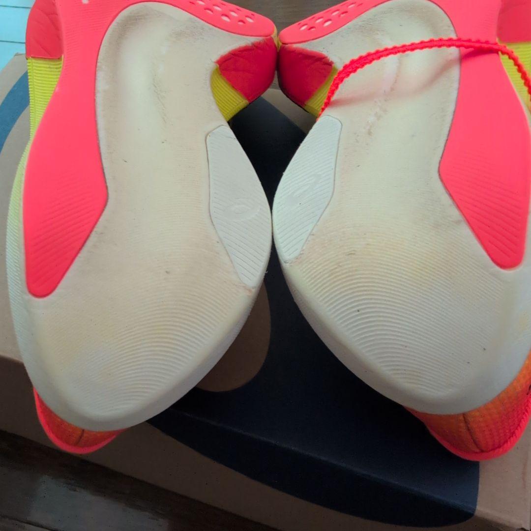 ASICS メタスピードスカイパリ　蛍光イエロー/オレンジ 24.5cm