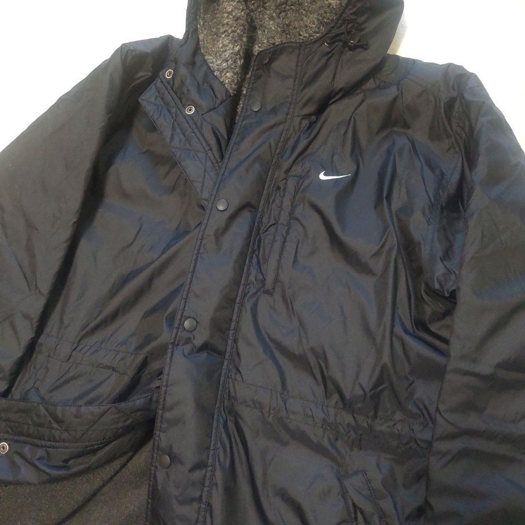 NIKE М ベンチコート ボア フード付き ブラック メンズ ナイキ