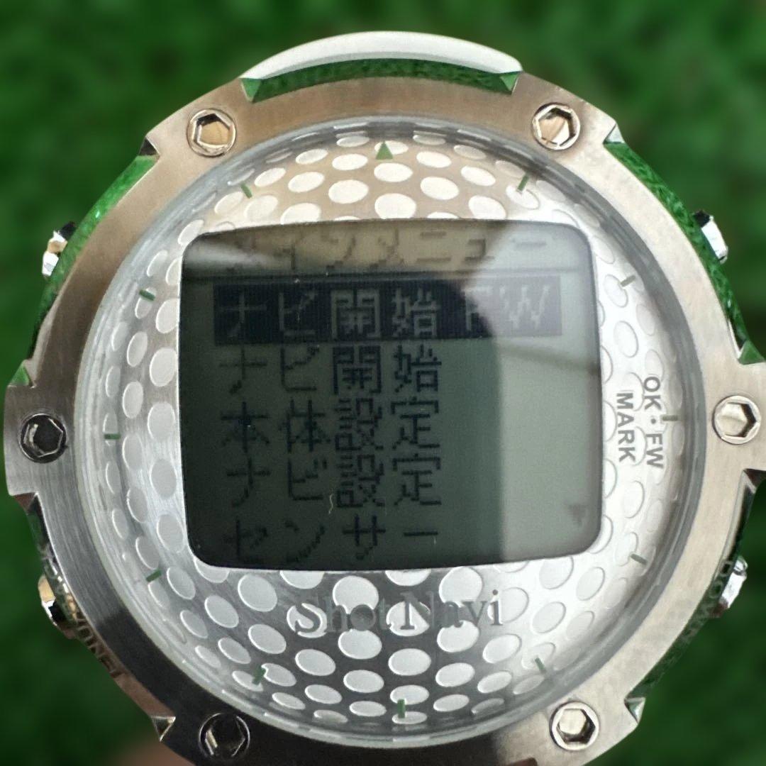 【動作確認済】ショットナビ W1-FW 腕時計型GPSゴルフナビ ホワイト