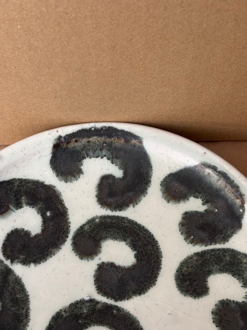 楠田純子さん☆墨絵プレート(大) ☆新品