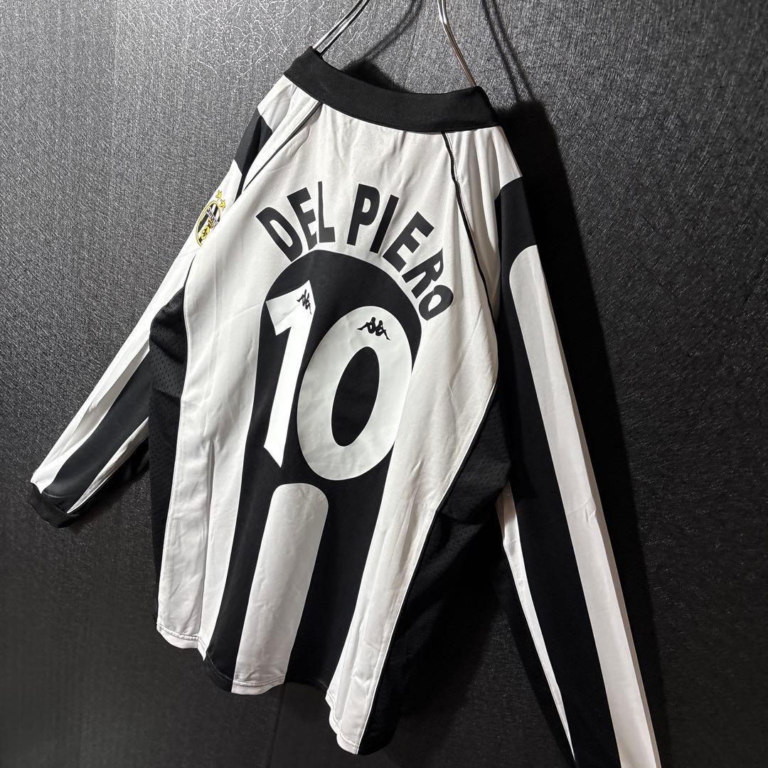 【★デルピエロ】 Kappa ユヴェントス サッカー ユニフォーム 長袖 2XL