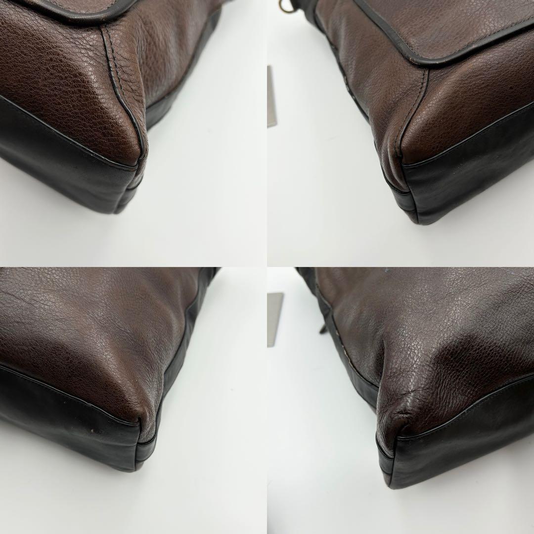 コーチ トートバッグ 2way A4収納 斜め掛け レザー ロゴ ブラウン系