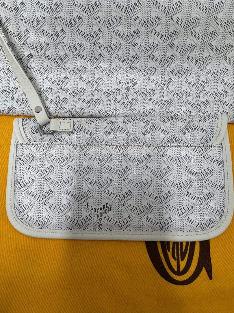 極美品 サンルイ PMサイズ ユニセックス ホワイト ブラン 白 ポーチ付き