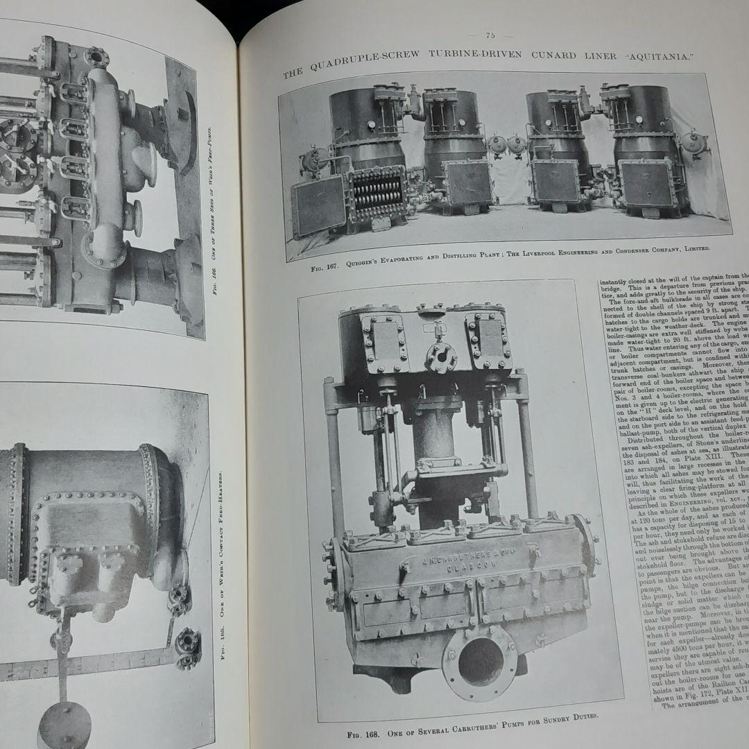 「豪華客船アキタニア: 四重ねじタービン駆動のキュナードライナー」（英語版）