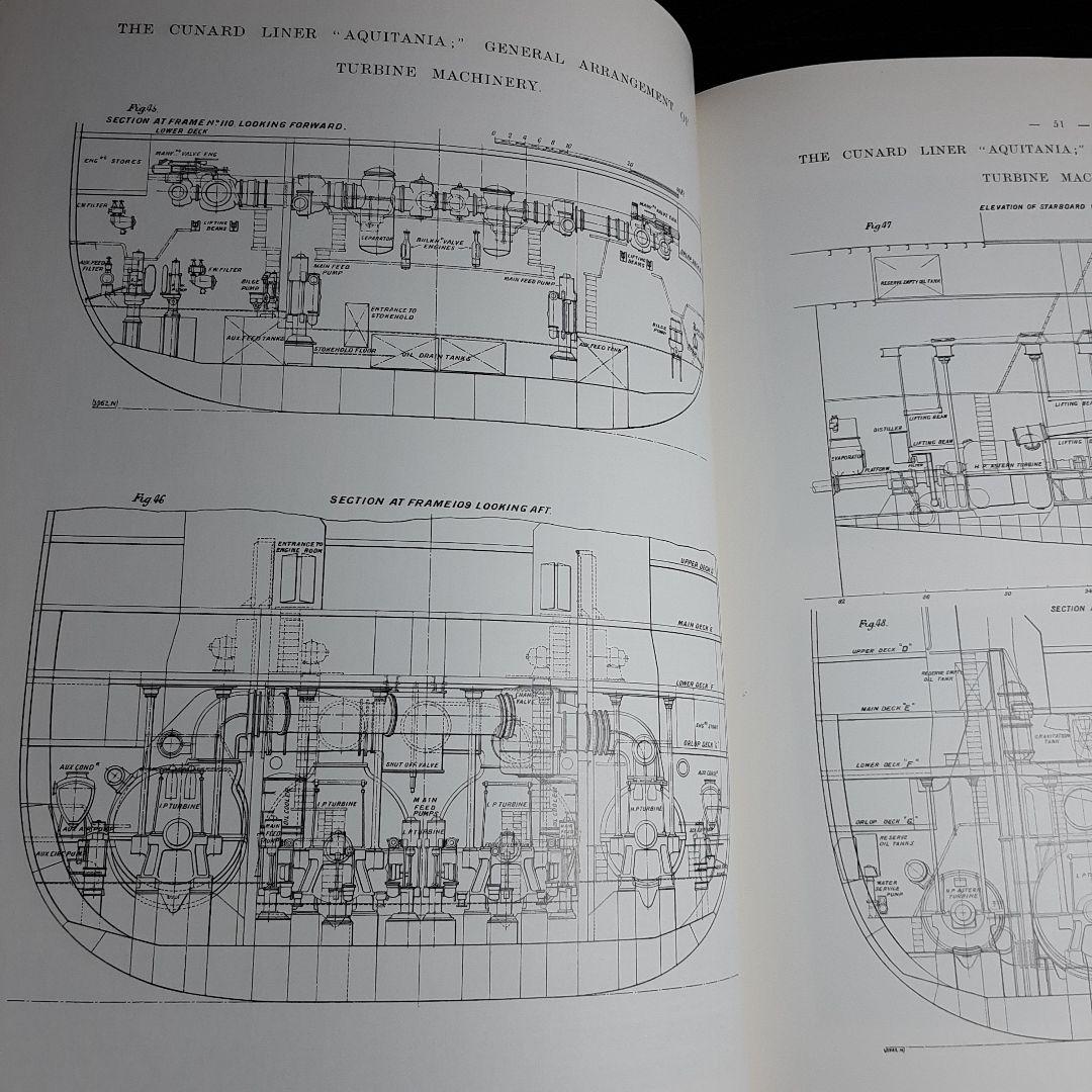 「豪華客船アキタニア: 四重ねじタービン駆動のキュナードライナー」（英語版）