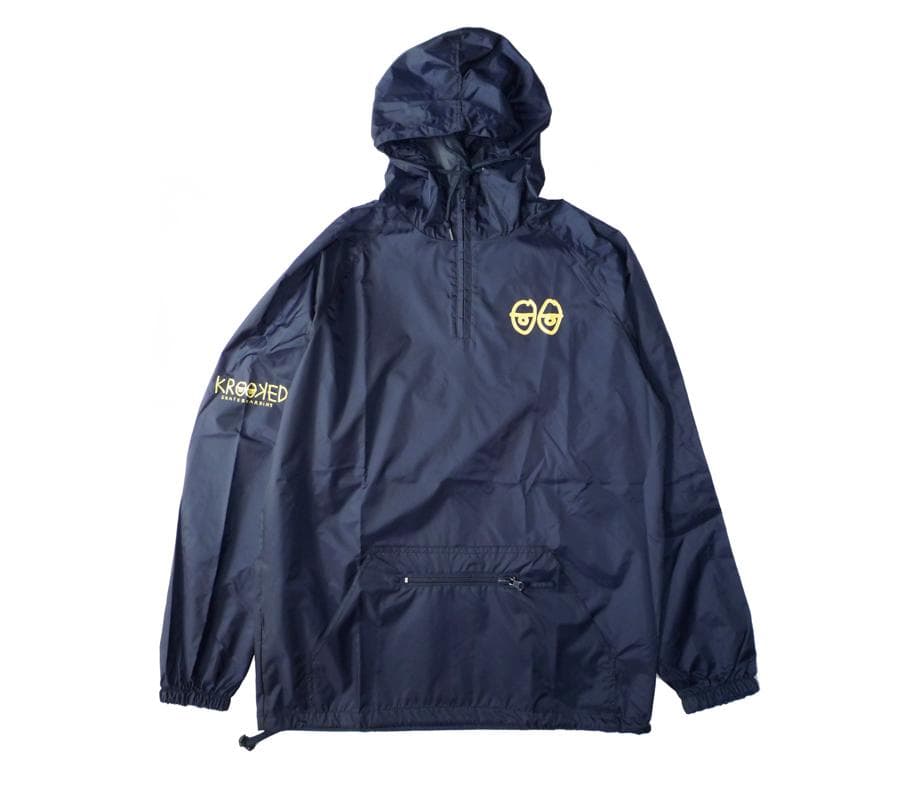 スケートボード KROOKED EYES PACKABLE ANORAK JACKET GONZ