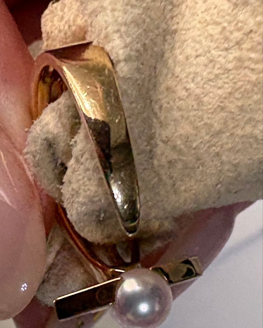 タサキ TASAKI 田崎 美品 コメット プラス リング あこや真珠 12号