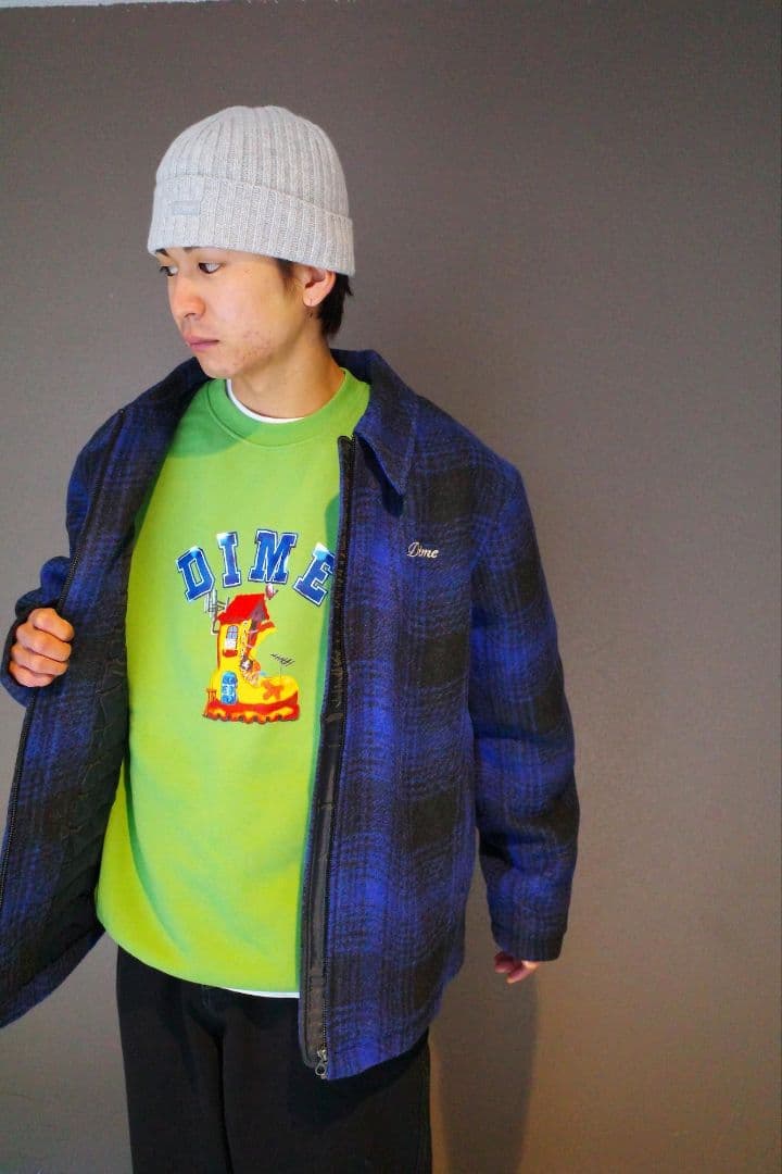 Dime WAVE PLAID JACKET サイズL