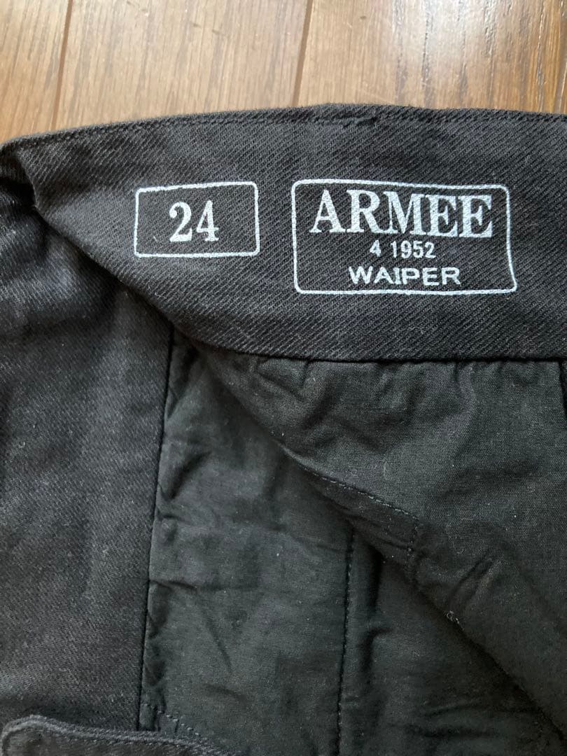 WAIPER.inc フランス軍 M-47 カーゴパンツ 前期型 ブラック