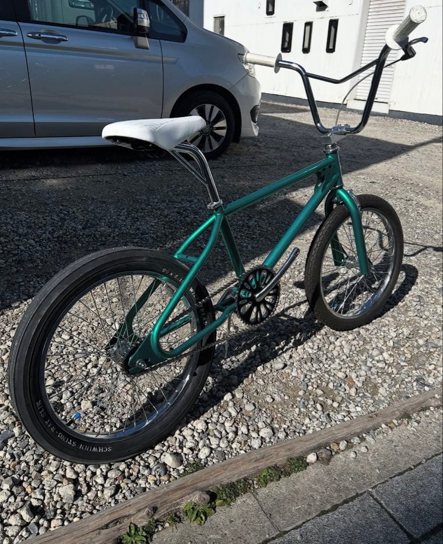 BMX 自転車 グリーン フレーム