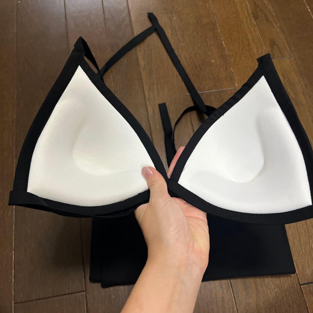 タヒチアンダンス　ブラパレオセット　コットン黒