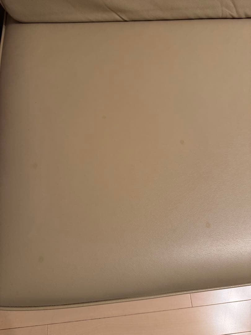 ソファベッド 合成皮革　ベージュ
