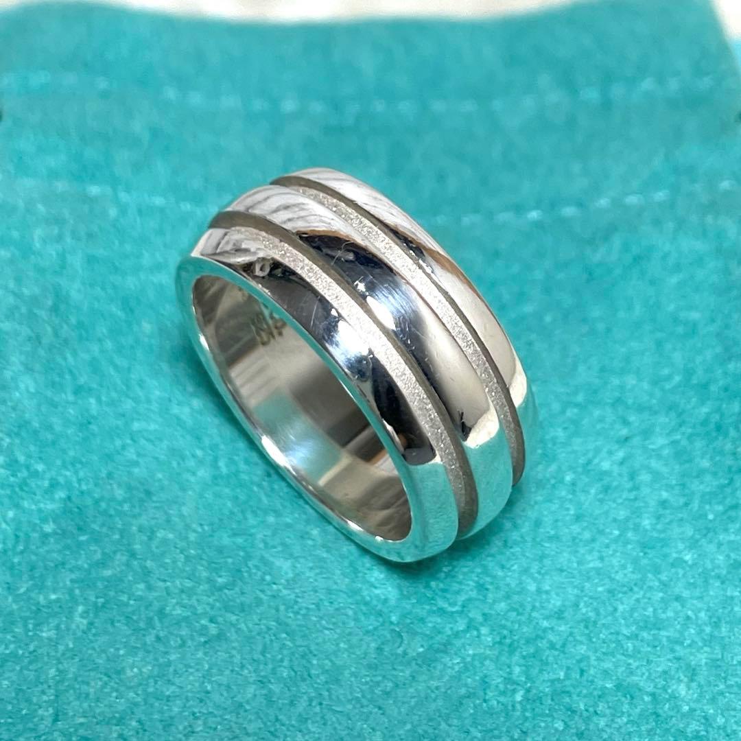 TIFFANY&Co.ティファニー　グルーブドリング　18号 メンズ/レディース
