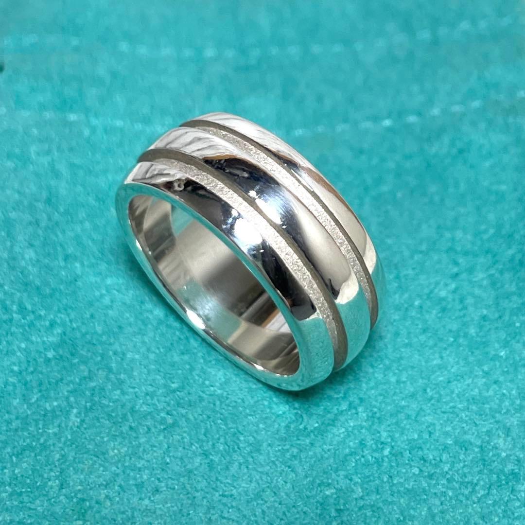 TIFFANY&Co.ティファニー　グルーブドリング　18号 メンズ/レディース