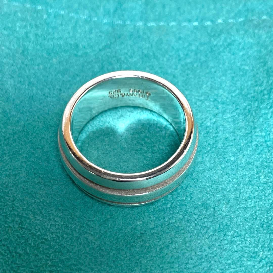 TIFFANY&Co.ティファニー　グルーブドリング　18号 メンズ/レディース