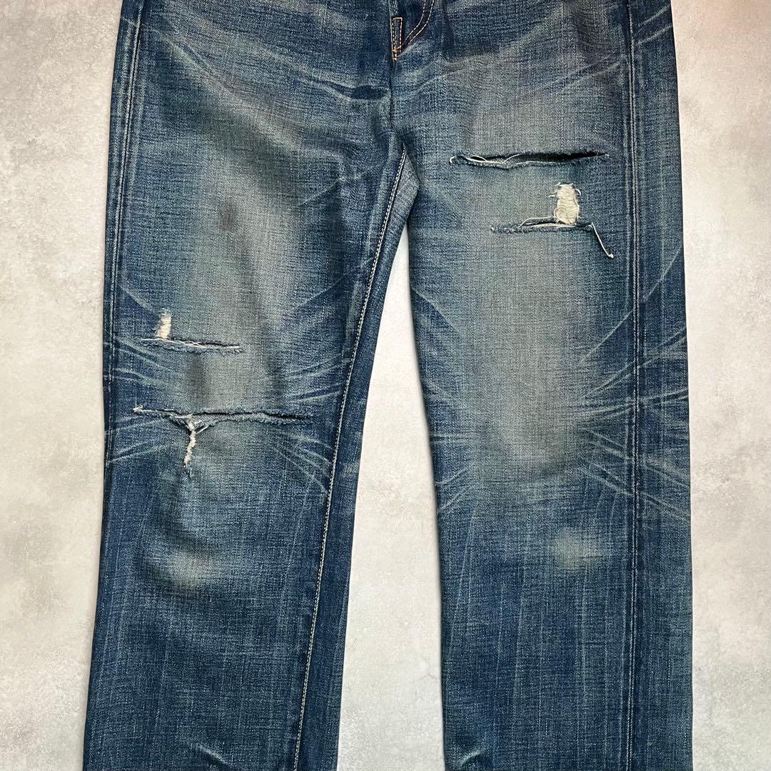 【雰囲気◎】LEVI‘S 501XX LVC1955 W30【鬼ヒゲハチノス】