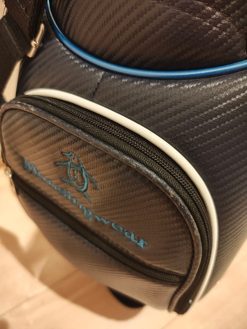 【値下げ】Munsingwear キャディバッグ 青/白