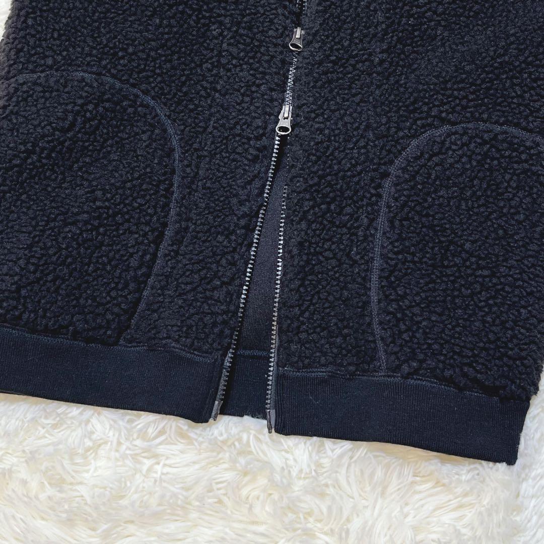 【ミポリン】Gymphlex フード付き ボアベスト ダブルジップ