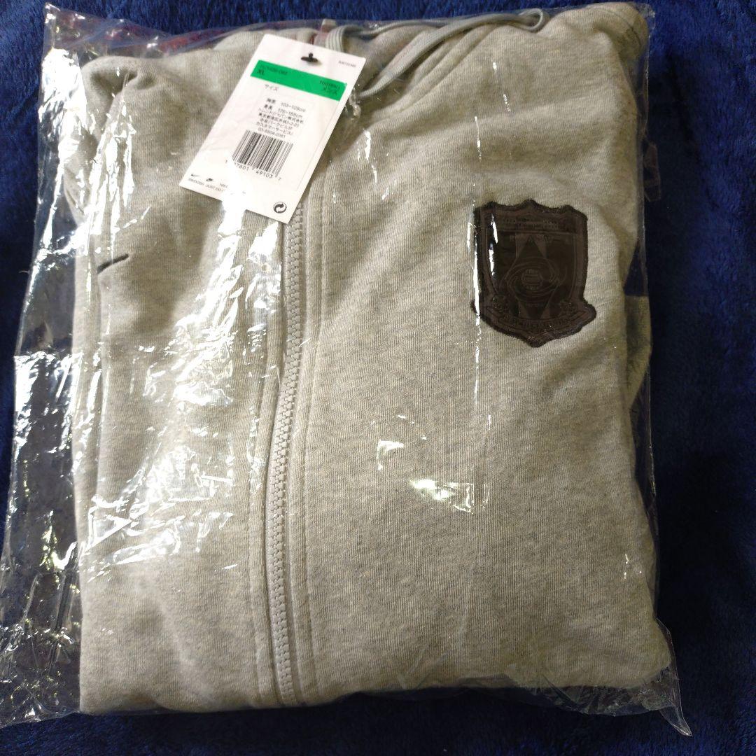 浦和レッズ フード付きウェア グレー　Jリーグ　XL