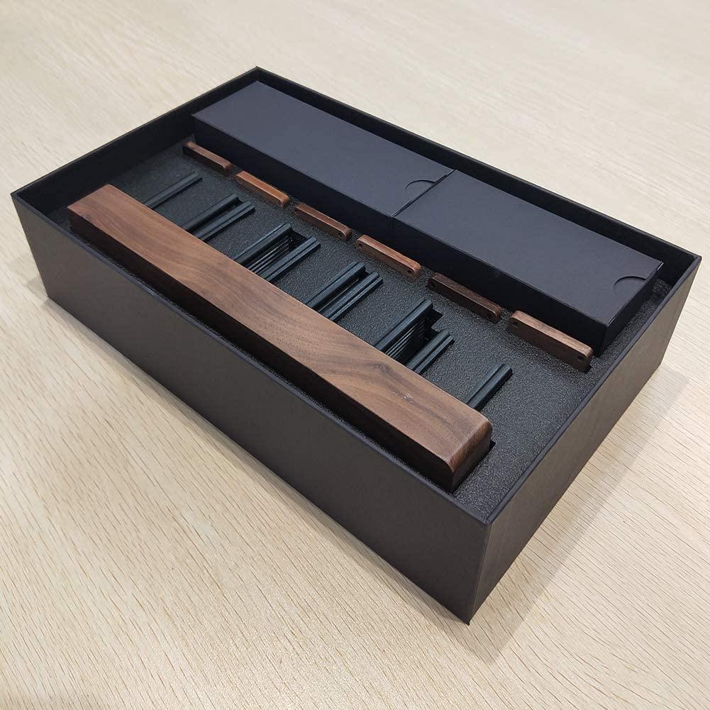 ニキシー管 風置き時計 レトロ 木製  LED デジタル時計 インテリア B