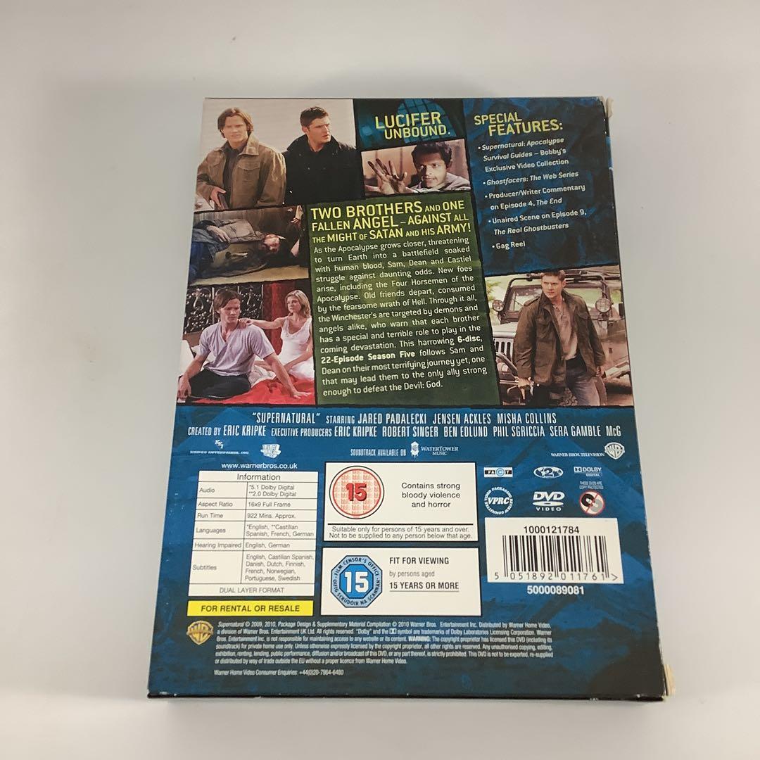 海外版DVD　スーパーナチュラル 第5シーズン　　　　　　　　　　3FDS