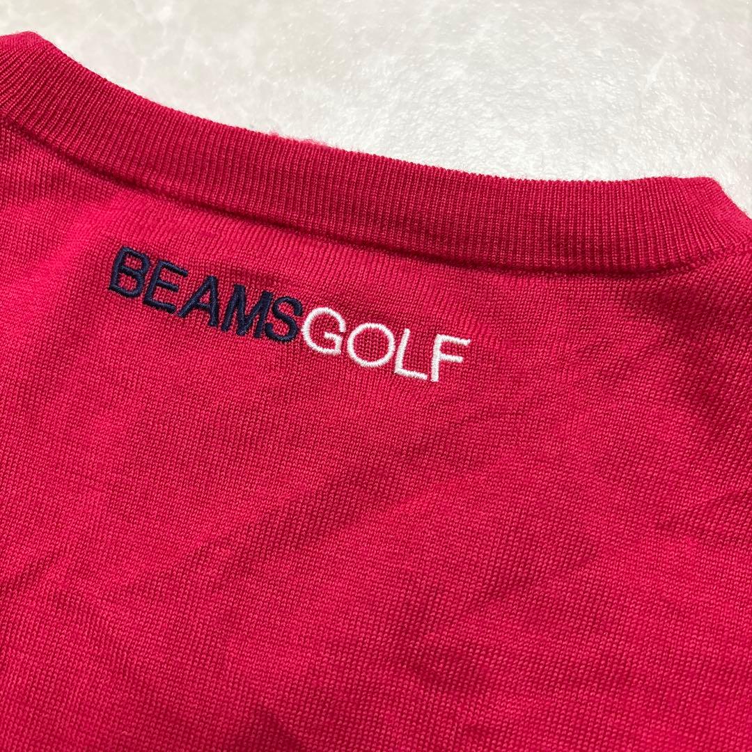 ビームスゴルフ★毛100%★ストレッチ★ニット★プルオーバー【メンズサイズXL】
