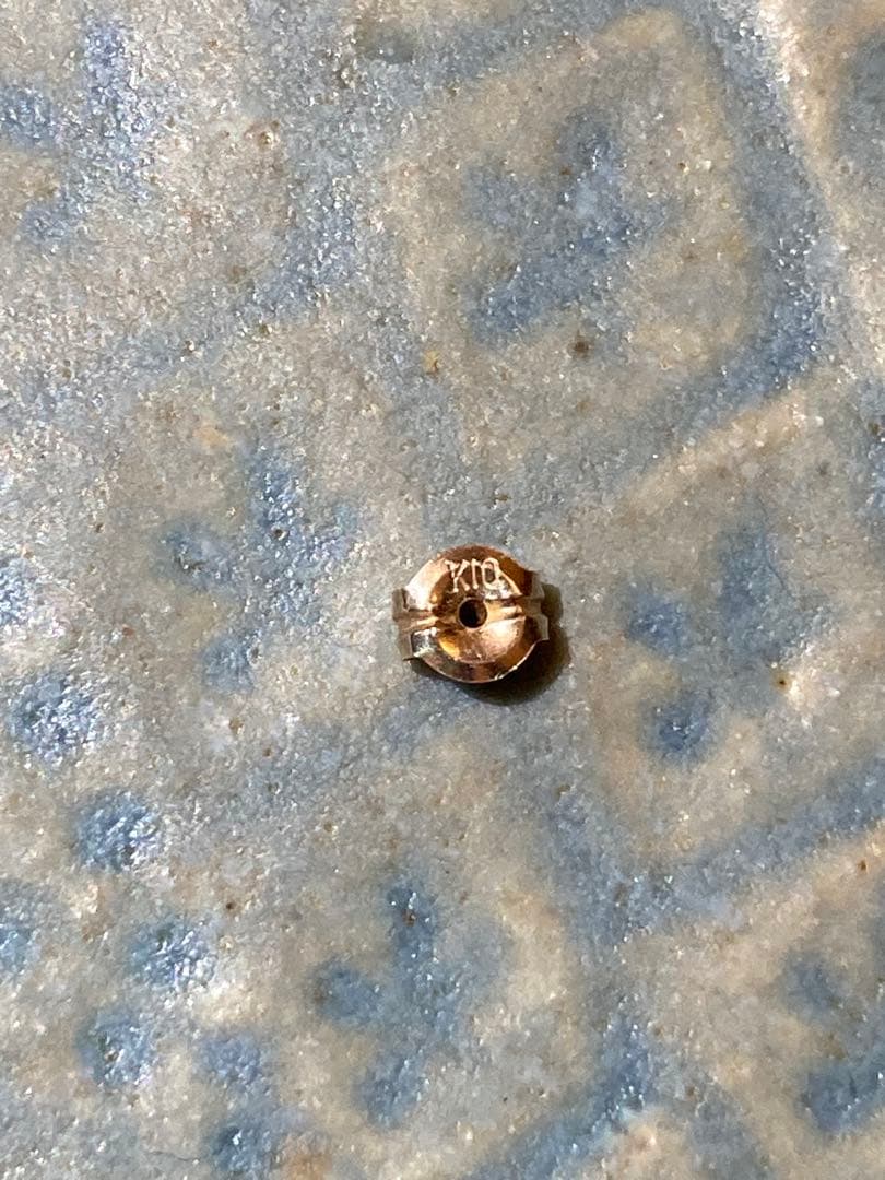 片耳◆agete K10 ダイヤ ピアス◆星 スター フラワー モチーフ