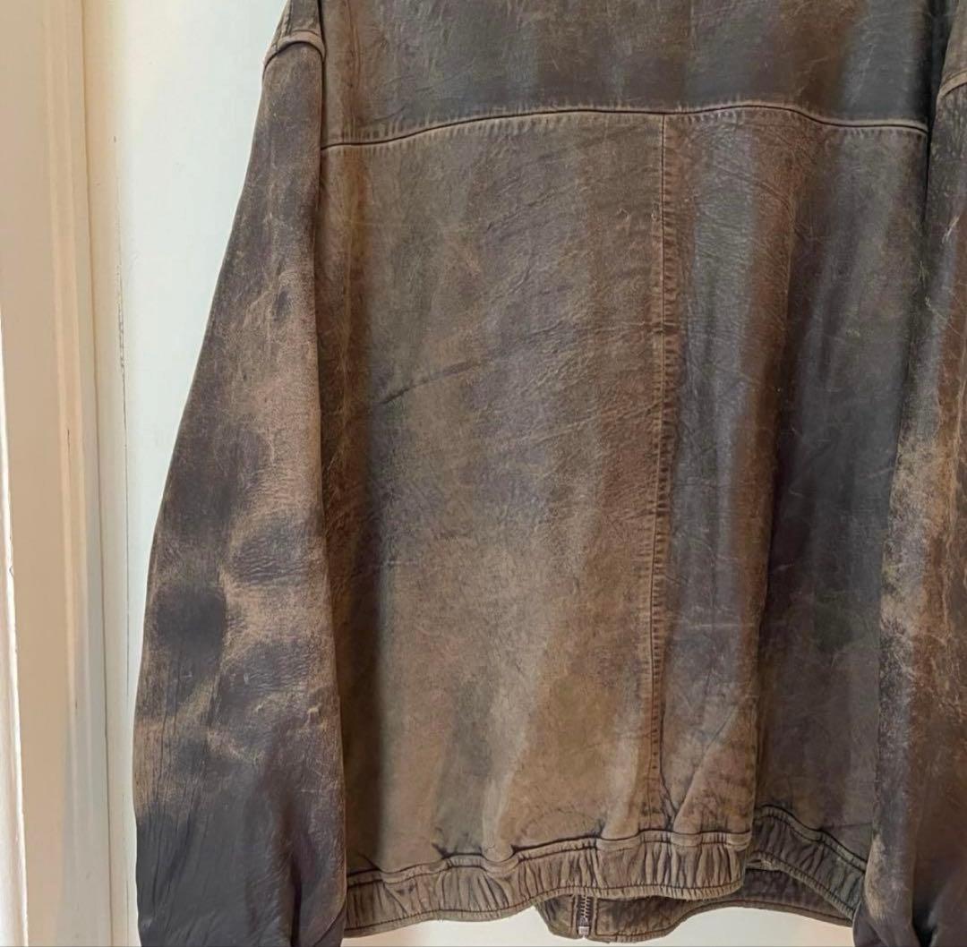 超スペシャル 鬼雰囲気 90s ラルフローレン ブラウン 短丈 レザージャケット