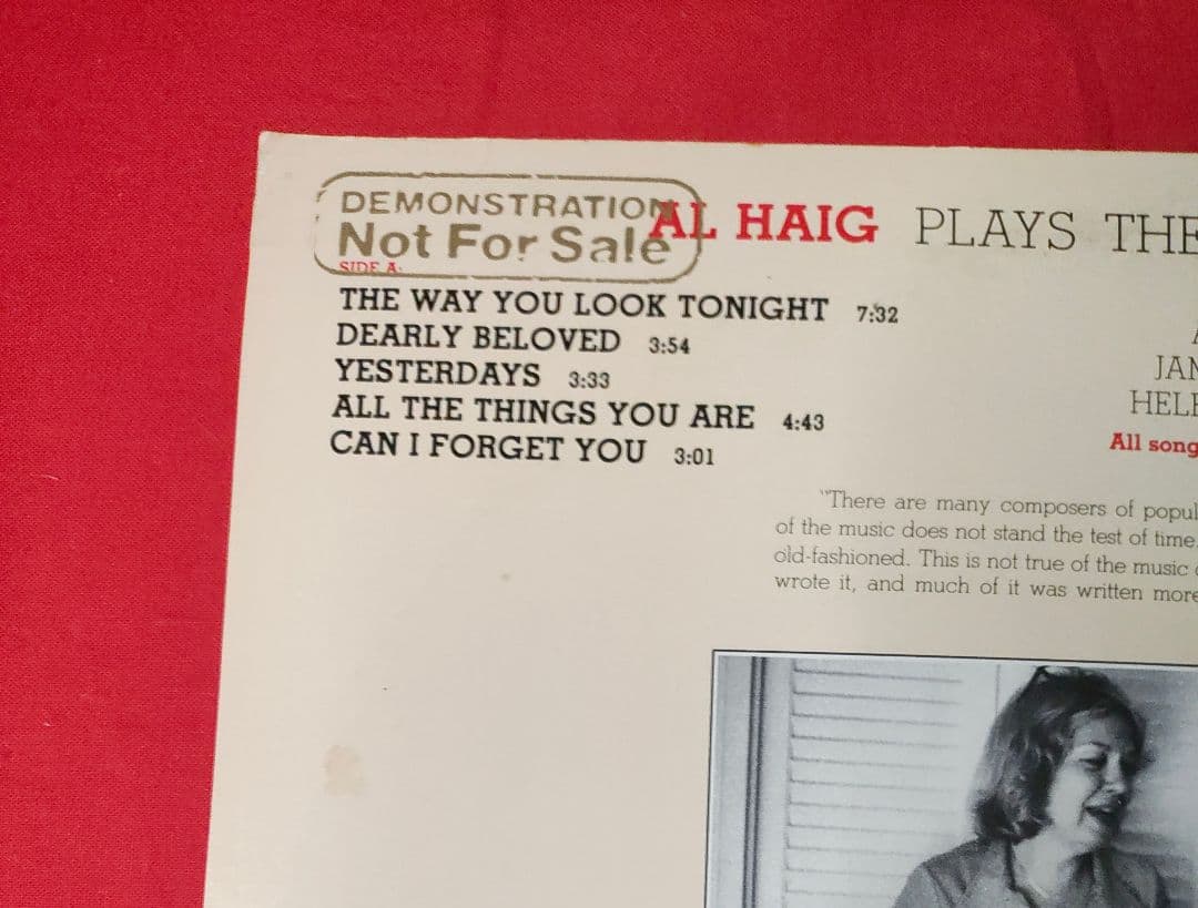 ジャズ・バップ・ピアニスト、アル・ヘイグの希少盤★アルバム状態良くオススメ品