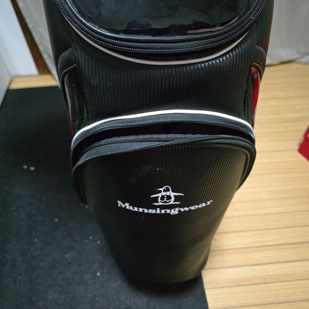 Munsingwear ゴルフバッグ 黒 ペンギンロゴ