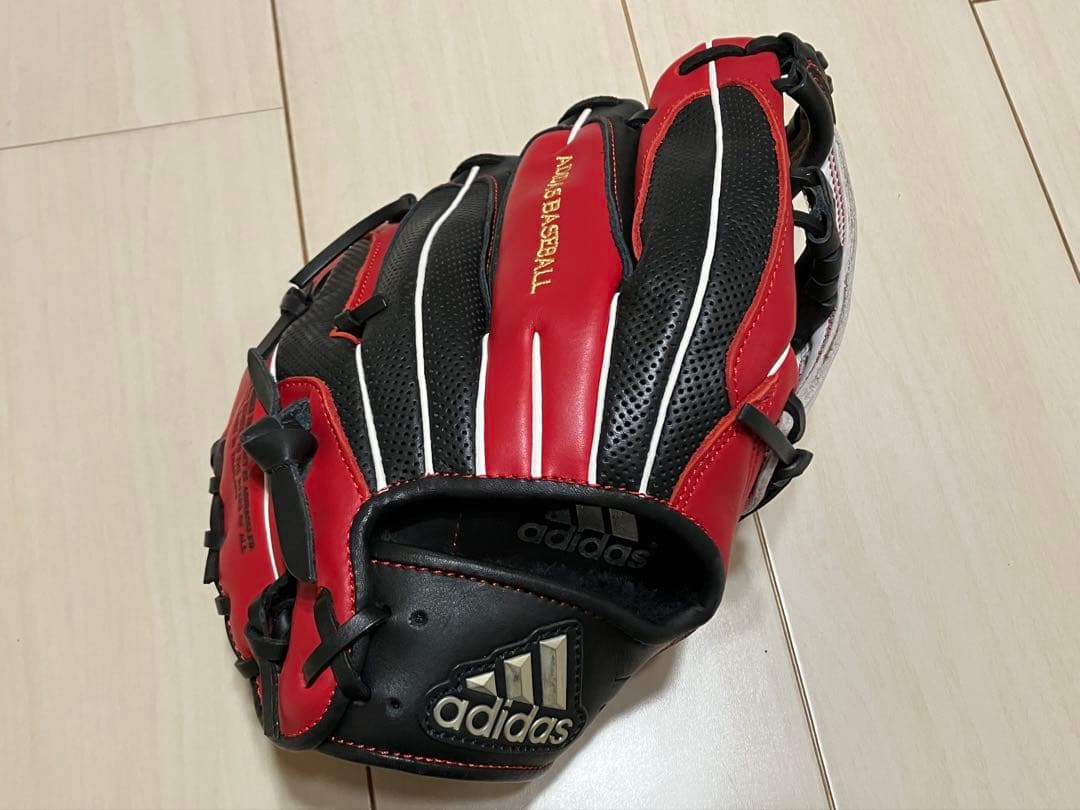 adidas 野球グローブ adiprene レッド/ブラック
