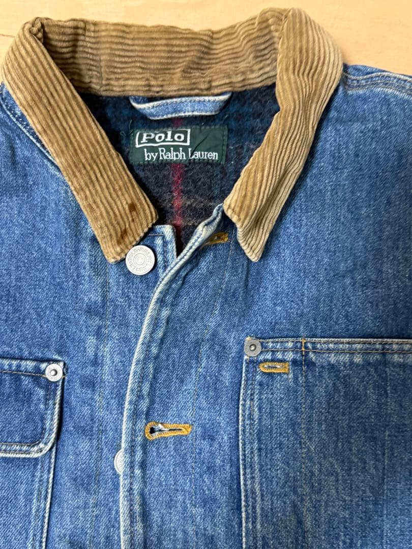 Polo Ralph Lauren デニムジャケット希少緑タグ　　 90s80s