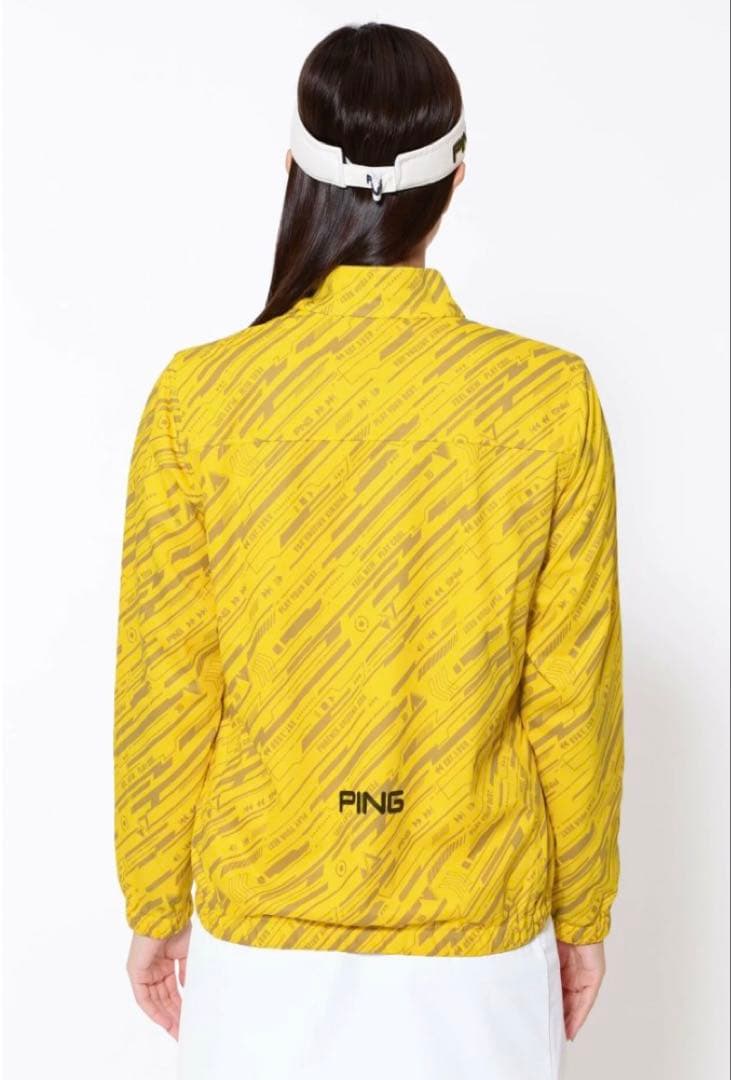 M ☆新品☆ PING 撥水 フルジップブルゾン ゴルフ　レディース　イエロー