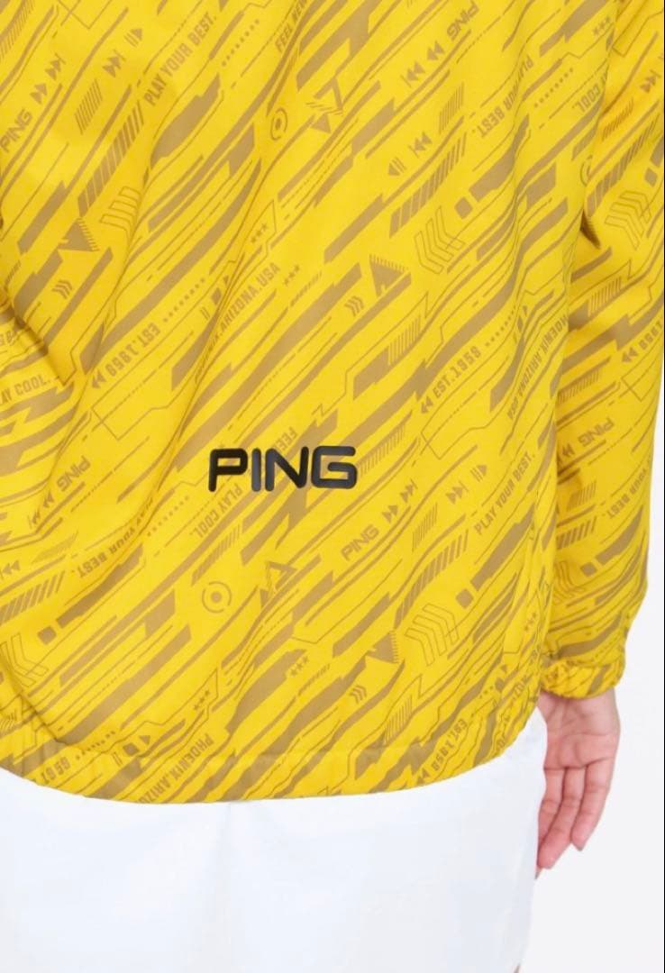 M ☆新品☆ PING 撥水 フルジップブルゾン ゴルフ　レディース　イエロー