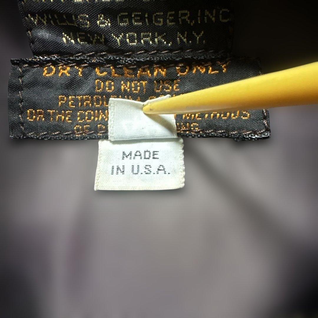 Wills &  A-2 レザー 40 Made in USA